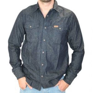Carhartt Shirt | Carhartt Howdy Ls Shirt - Blue Rinsed