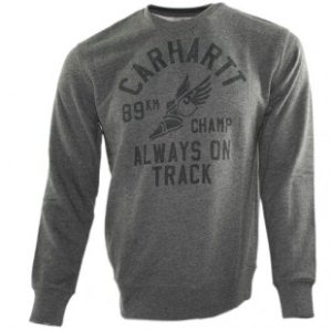Carhartt Sweater | Carhartt 89Km Champ Sweatshirt - Dark Grey Heather