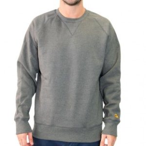 Carhartt Sweater | Carhartt Chase Sweatshirt - Grey Heather