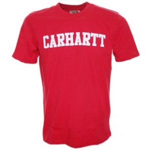 Carhartt T-Shirt | Carhartt College Ss T Shirt - Flame White