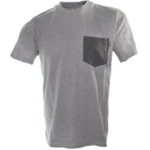 Carhartt T-Shirt | Carhartt Contrast Pocket T Shirt - Grey Heather Dark Grey Heather