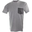 Carhartt T-Shirt | Carhartt Contrast Pocket T Shirt - Grey Heather Dark Grey Heather