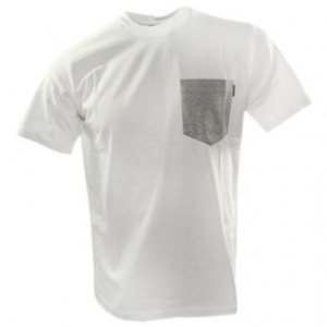Carhartt T-Shirt | Carhartt Contrast Pocket T Shirt - White Grey Heather