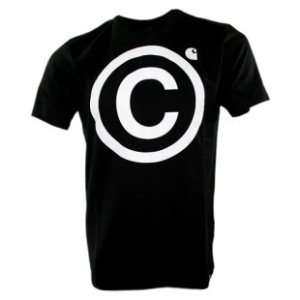 Carhartt T-Shirt | Carhartt Copyright Ss T Shirt - Black White