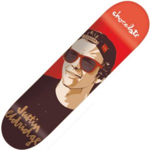 Chocolate Deck | Chocolate Altered Portrait Series Justin Eldridge Deck - Red Grey
