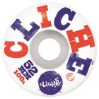 Cliche Wheels | Cliche Woodcut 52Mm Wheels - Red Blue