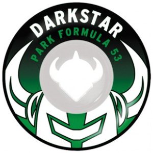 Darkstar Wheels | Darkstar Growler Park Plus 53Mm Skateboard Wheels - White Black Green