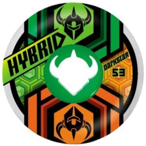 Darkstar Wheels | Darkstar Link Hybrid 53Mm Skateboard Wheels - Green Orange