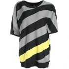 Dc Sweater | Dc Myrtle Bias Stripe Womens Jumper - Black