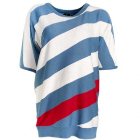 Dc Sweater | Dc Myrtle Bias Stripe Womens Jumper - Blue Haze