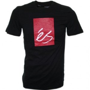 Es T Shirt | Es Mainblock 10 Ss T Shirt - Black Red