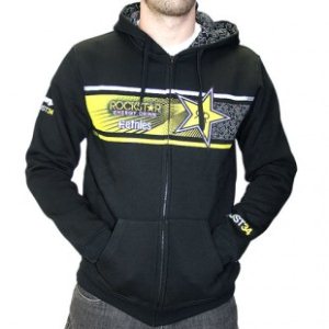 Etnies Hoodie | Etnies Comp Stripe Zip Fleece Hoody - Black