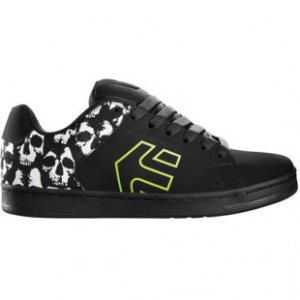 Etnies Shoe | Etnies Wraith Shoe - Black Skulls