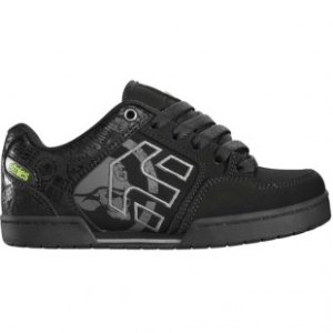 Etnies Shoes | Etnies Kids Metal Mulisha Charter Shoe - Black Green Black