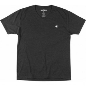 Etnies T-Shirt | Etnies Small Icon V Neck Ss T-Shirt - Charcoal Heather