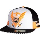 Fox Racing Cap | Fox Standard Reissue 210 Fitted Hat - White Orange