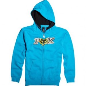 Fox Racing Hoody | Fox Boys Only Trinidad Zip Fleece Hoody - Electric Blue
