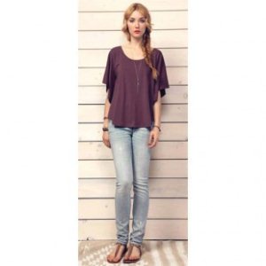 Gentle Fawn Top | Gentle Fawn Block Top - Berry