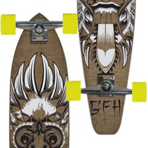 Gfh Longboards | Gfh Bali Burlap Longboard - Black White