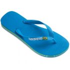 Havaianas Sandals | Havaianas Brasil Logo Flip Flops - Blue Sky