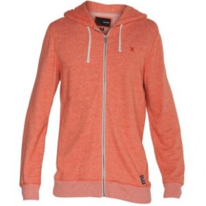 Hurley Hoody | Hurley Vacation Zip Hoodie - Heather Blaze Orange