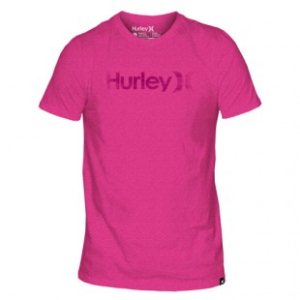 Hurley T Shirt | Hurley One And Only Color Bar T-Shirt - Heather Magenta