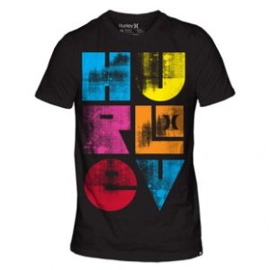 Hurley T Shirt | Hurley Shapes T-Shirt - Black