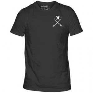 Hurley T Shirt | Hurley Trade Mark T-Shirt - Heather Black