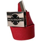 Independent Belt | Independent Clipped Web Belt - Cardinal Red