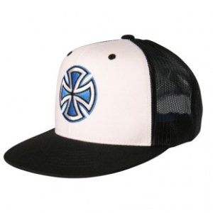Independent Caps | Independent Painted Cross Cap - White Black