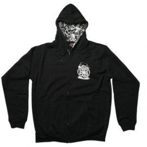 Independent Hoody | Independent Controlled Chaos Zip Hoody - Black