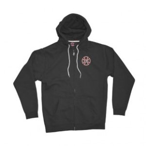 Independent Hoody | Independent Diamond Zip Hoodie - Black