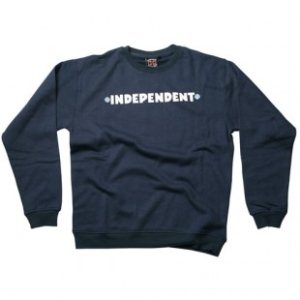 Independent Hoody | Independent Painted Bar Cross Hoody - Denim