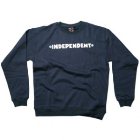 Independent Hoody | Independent Painted Bar Cross Hoody - Denim