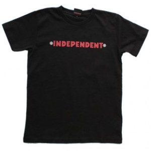 Independent T Shirt | Independent Painted Bar Cross Youth T-Shirt - Black