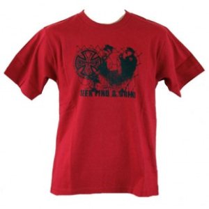 Independent T Shirt | Independent Seek And Find T Shirt - Deep Red