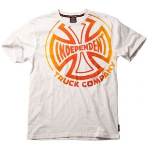 Independent T-Shirts | Independent Ax Fade T Shirt - White