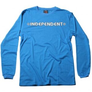 Independent T-Shirts | Independent Bar Cross Ls T Shirt - Royal