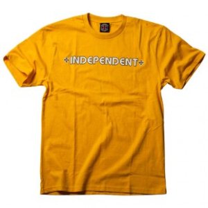 Independent T-Shirts | Independent Bar Cross T Shirt - Gold