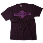Independent T-Shirts | Independent Ogbc Icon Black T Shirt - Black Purple