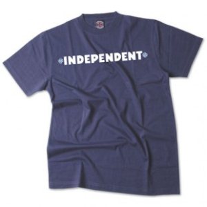 Independent T-Shirts | Independent Painted Bar Cross T Shirt - Denim