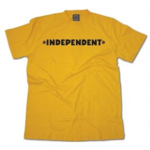 Independent T-Shirts | Independent Painted Bar Cross T Shirt - Gold