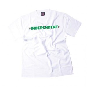 Independent T-Shirts | Independent Painted Bar Cross T Shirt - White