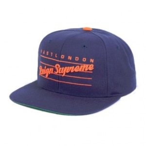 King Hat | King Pro Script Snapback Cap - Navy Blue