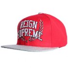 King Hat | King Reign Supreme Snapback Cap - Red