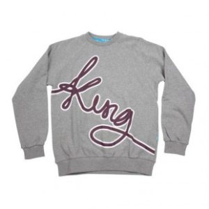King Sweater | King Signature Crew Sweatshirt - Heather Grey