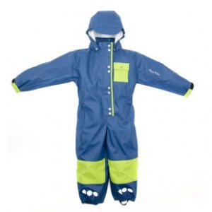 Kozikidz Jackets | Kozikidz Rain All In One Unlined Rainsuit - Navy Lime