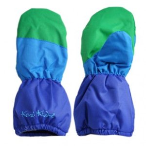 Kozikidz Mittens | Kozikidz Snowball Winter Mittens - Dark Blue Light Blue Green