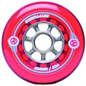 Kryptonics Scooter Wheels | Kryptonics Scooter Wheels 100Mm 82A - Clear Red