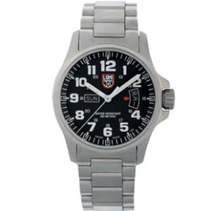 Luminox Watches | Luminox Field Day Date 42Mm 1822 Watch - Black Dial ~ Ss Bracelet